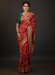 Red Color Gajji Silk Fabric Saree