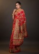 Red Color Gajji Silk Fabric Saree