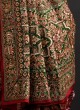 Bandhani Print Chanderi Silk Saree In Dark Maroon Color