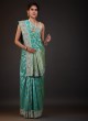 Banarasi Silk Saree In Rama Green Color