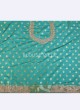 Banarasi Silk Saree In Rama Green Color