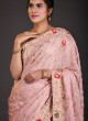 Light Pink Designer Banarasi Silk Saree