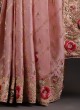 Light Pink Designer Banarasi Silk Saree