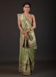 Pista Green Banarasi Silk Saree