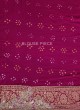 Pink And Purple Shaded Saree In Chiffon Fabric