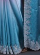 Designer Satin Silk Saree In Shaded Color