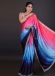 Satin Silk Multi Color Saree For Wedding