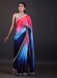 Satin Silk Multi Color Saree For Wedding