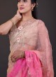 Organza Saree In Shaded Color