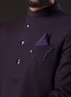 Imported Fabric Jodhpuri Suit In Purple Color