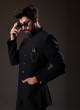 Imported Black Color Jodhpuri Suit