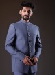 Imported Fabric Light Blue Color Jodhpuri Suit