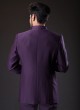 Imported Fabric Jodhpuri Suit In Purple Color