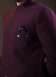 Wine Color Imported Jodhpuri Suit