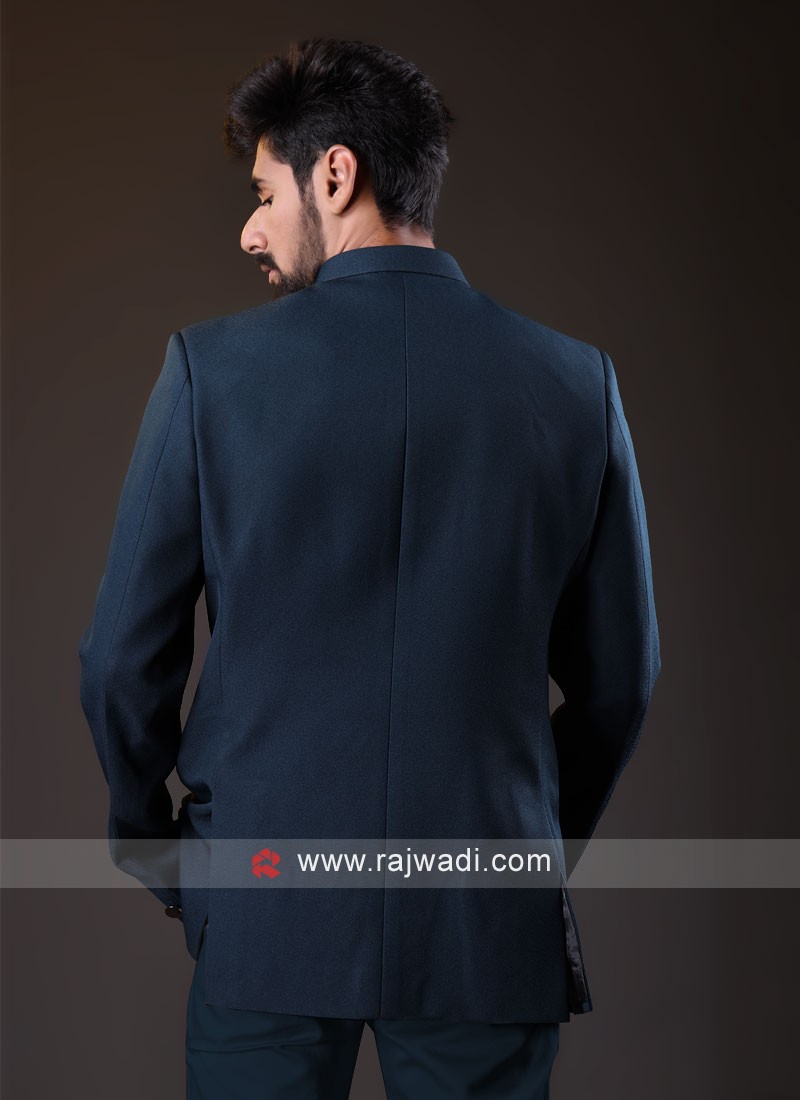 Peacock Green Color Jodhpuri Suit