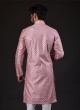 Festive Wear Indowestern In Pink Color