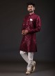 Ethnic Wear Indowestern In Wine Color