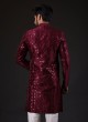 Ethnic Wear Indowestern In Wine Color