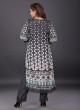 Muslin Black Color Kurti Set For Women