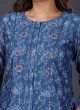 Silk Kurti Set With Printed Work