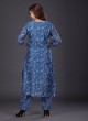 Silk Kurti Set With Printed Work