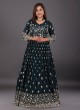 Wedding Wear Anarkali Suit In Green Color