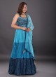 Georgette Fabric Shaded Color Anarkali Suit