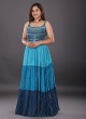 Georgette Fabric Shaded Color Anarkali Suit