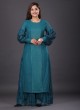 Festive Wear Rama Green Palazzo Suit