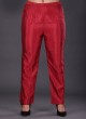 Rust Color Pant Style Suit In Crepe Silk