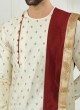 Art Silk Peshawari Style Indowestern For Mens