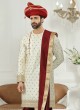 Art Silk Peshawari Style Indowestern For Mens