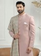 Solid PInk Color Indowestern For Wedding