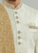 Solid Off White Color INdowestern For Mens