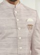 Simple Jacket Style Indowestern For Mens