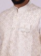 Cream Color Nehru Jacket Set