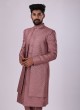 Wedding Wear Indowestern In Onion Pink Color