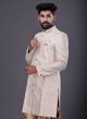 Wedding Wear Indowestern In Golden Color