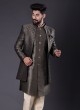 Wedding Wear Art Silk Jacket Style Indowestern