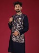 Designer Art Silk Indowestern For Groom