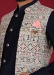 Stylish Embroidered Nehru Jacket Set For Groom