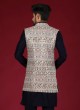 Stylish Embroidered Nehru Jacket Set For Groom