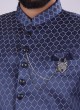 Imported Jodhpuri Suit In Blue Color