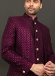 Ethnic Indowestern In Purple Color