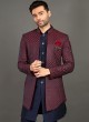 Designer Jacket Style Indowestern In Art Silk