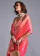 Gajari Pink Festive Weaving Handloom Silk Saree