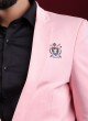 Pink Color Blazer In Hosiery