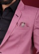 Imported Fabric Blazer In Onion Pink Color