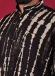 Tie Dye Printed Kurta In Black Color