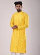 Wedding Wear Plastic Mirror Work Kurta Pajama